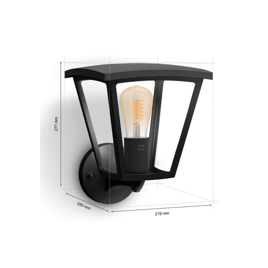 Philips - Aplique de exterior regulable Hue INARA 1xE27/7W/230V Wi-Fi IP44