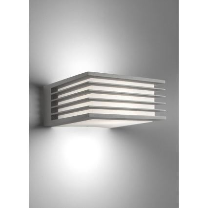 Philips - Aplique de exterior SHADES 1xE27/15W/230V IP44 gris