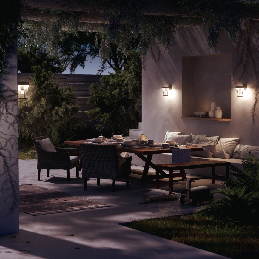 Philips - Aplique de exterior SUNERA 1xE27/25W/230V IP44