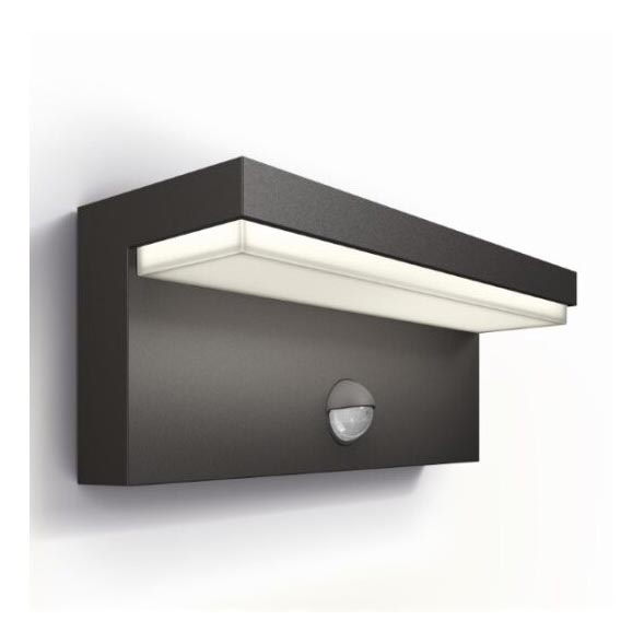 Philips - Aplique LED de exterior con sensor BUSTAN LED/3,8W/230V 2700K IP44
