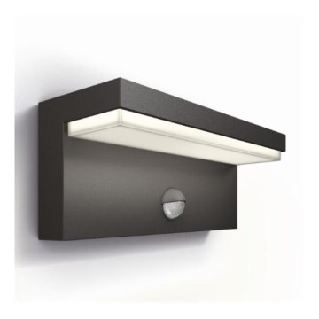 Philips - Aplique LED de exterior con sensor BUSTAN LED/3,8W/230V 4000K IP44