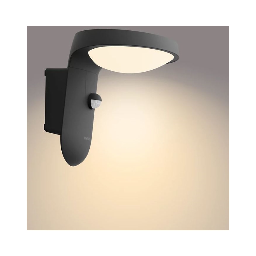Philips - Aplique LED de exterior con sensor LED/9W/230V 2700K IP44