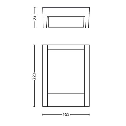 Philips - Aplique LED para exterior LED/3,8W/230V IP44