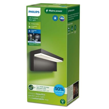 Philips - Aplique LED para exterior BUSTAN LED/3,8W/230V 4000K IP44