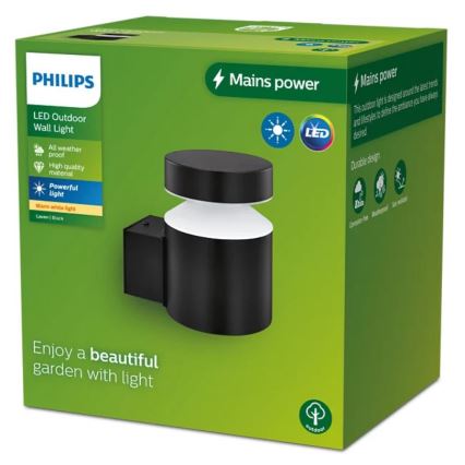 Philips - Aplique LED para exterior LAVEN LED/6W/230V 2700K IP44