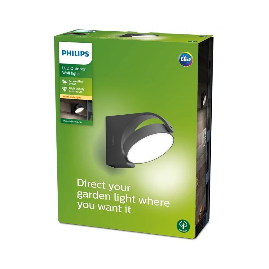 Philips - Aplique LED para exterior LED/7W/230V 2700K IP44