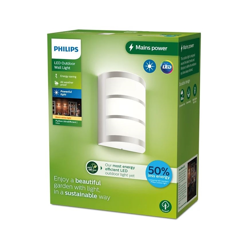 Philips - Aplique LED para exterior PYTHON LED/3,8W/230V IP44