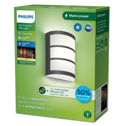 Philips - Aplique LED para exterior PYTHON LED/3,8W/230V IP44