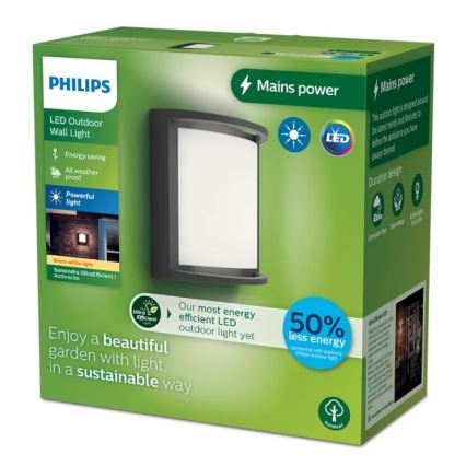 Philips - Aplique LED para exterior SAMONDRA LED/3,8W/230V IP44