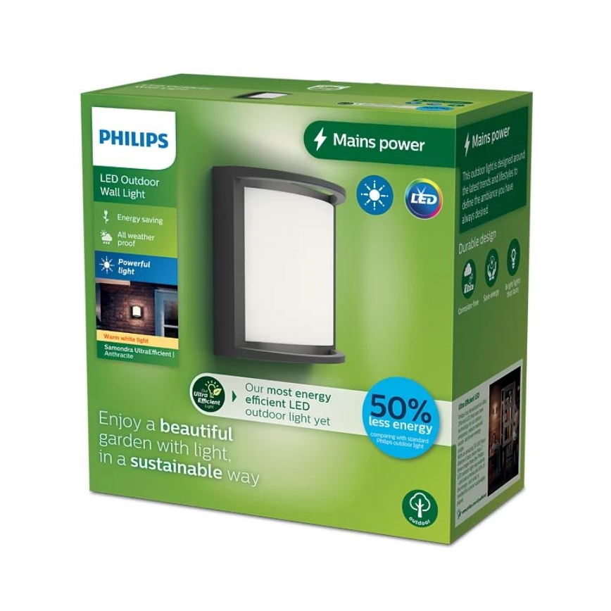 Philips - Aplique LED para exterior SAMONDRA LED/3,8W/230V IP44
