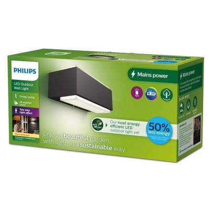 Philips - Aplique LED para exterior STRATOSPHERE LED/3,8W/230V 2700K IP44