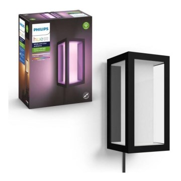 Philips - Aplique LED RGBW regulable para exteriores Hue IMPRESS 2xLED/8W/24V 2000-6500K IP44