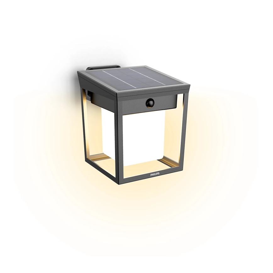 Philips - Aplique LED solar con sensor BLAISE LED/1,5W/3,7V 3000K IP44