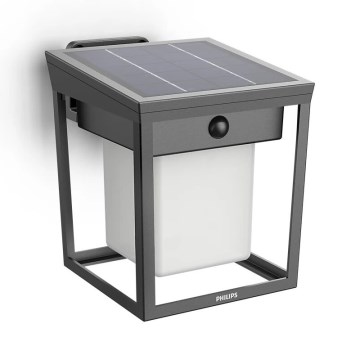 Philips - Aplique LED solar con sensor BLAISE LED/1,5W/3,7V 3000K IP44
