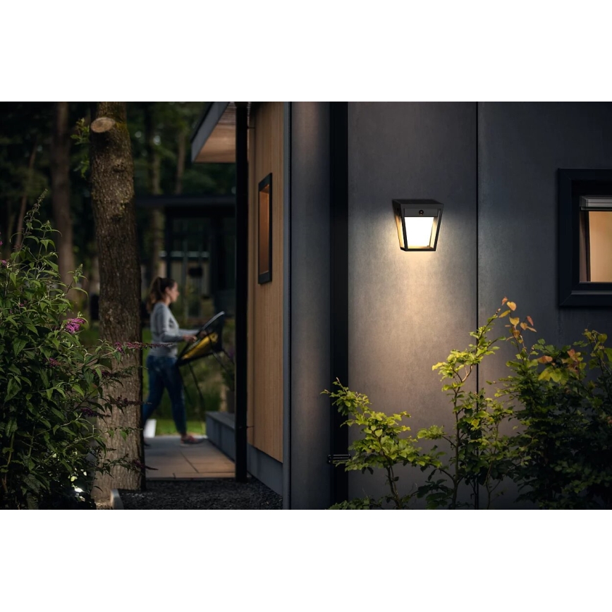 Philips - Aplique LED solar con sensor NISSA LED/1,8W/3,7V 3000K IP44