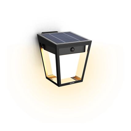 Philips - Aplique LED solar con sensor NISSA LED/1,8W/3,7V 3000K IP44