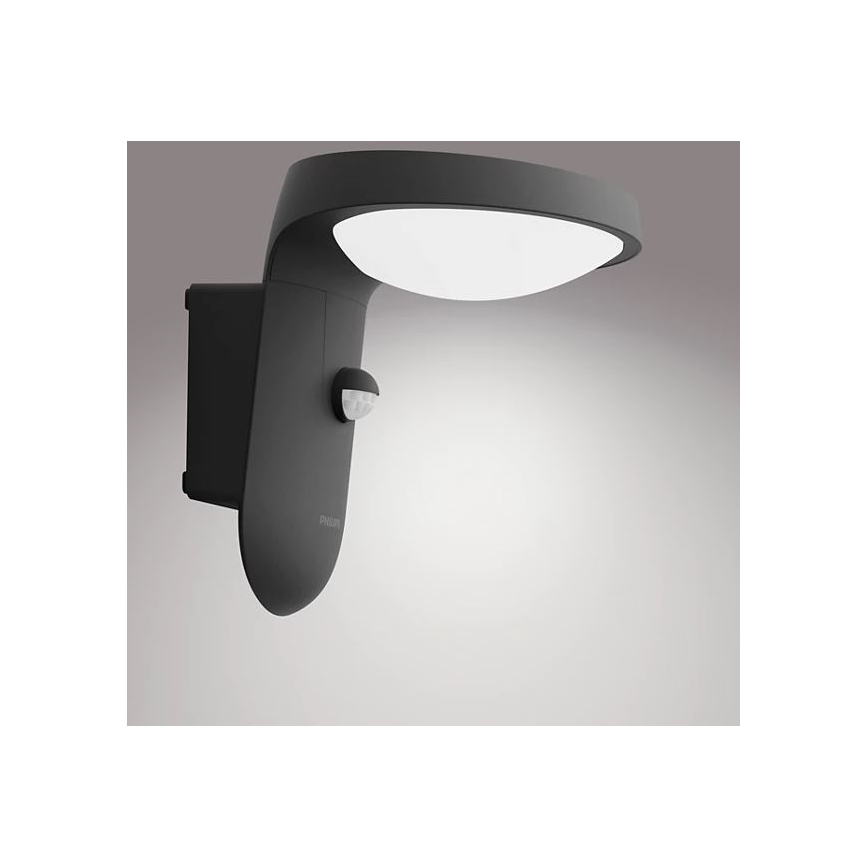 Philips - Aplique LED solar con sensor LED/1,2W/4V 1800 mAh 4000K IP44