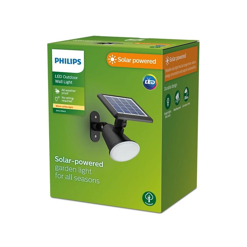 Philips - Aplique LED solar JIVIX LED/1,4W/3,7V IP44