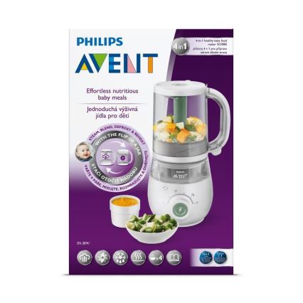 Philips Avent - Olla de vapor con licuadora  4v1