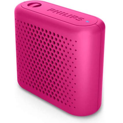 Philips BT55P/00 - Altavoz portátil Bluetooth 2W/5V rosa