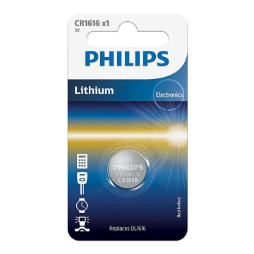 Philips CR1616/00B - Batería de litio botón CR1616 MINICELLS 3V 52mAh