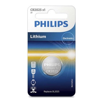 Philips CR2025/01B - Batería de litio CR2025 MINICELLS 3V 165mAh