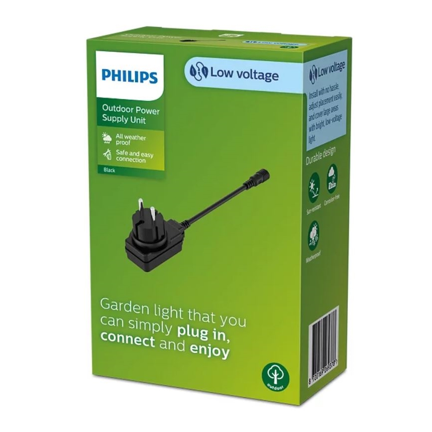 Philips - de exterior Adaptador de corriente principal GARDENLINK 12W/24/230V IP44