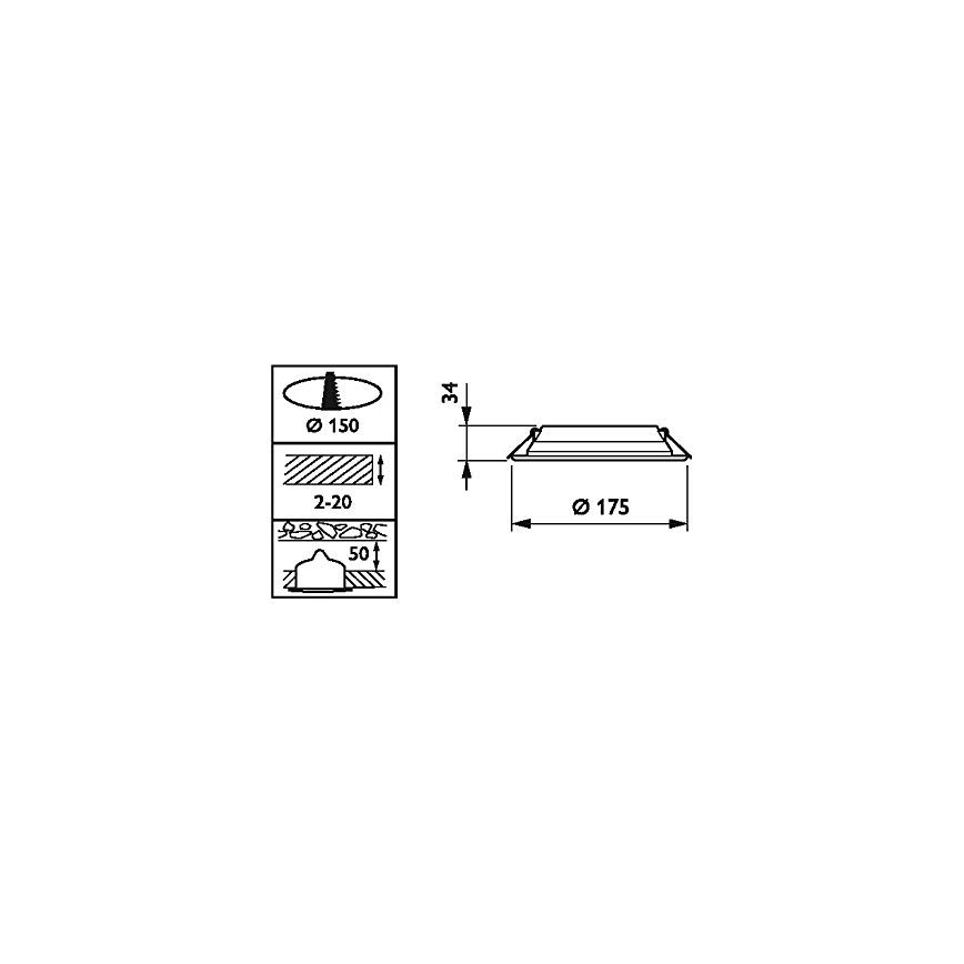 Philips DN065B LED10S/840 PSU II WH - LED Iluminación empotrable LED/11W/230V 4000K