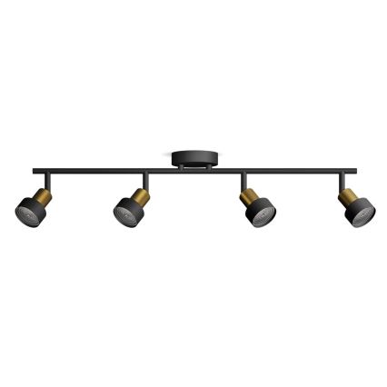 Philips - Foco CONDUIT 4xGU10/5W/230V negro/latón