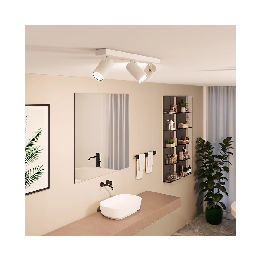 Philips - Foco de baño IDRIS 3xGU10/5W/230V IP44 blanco