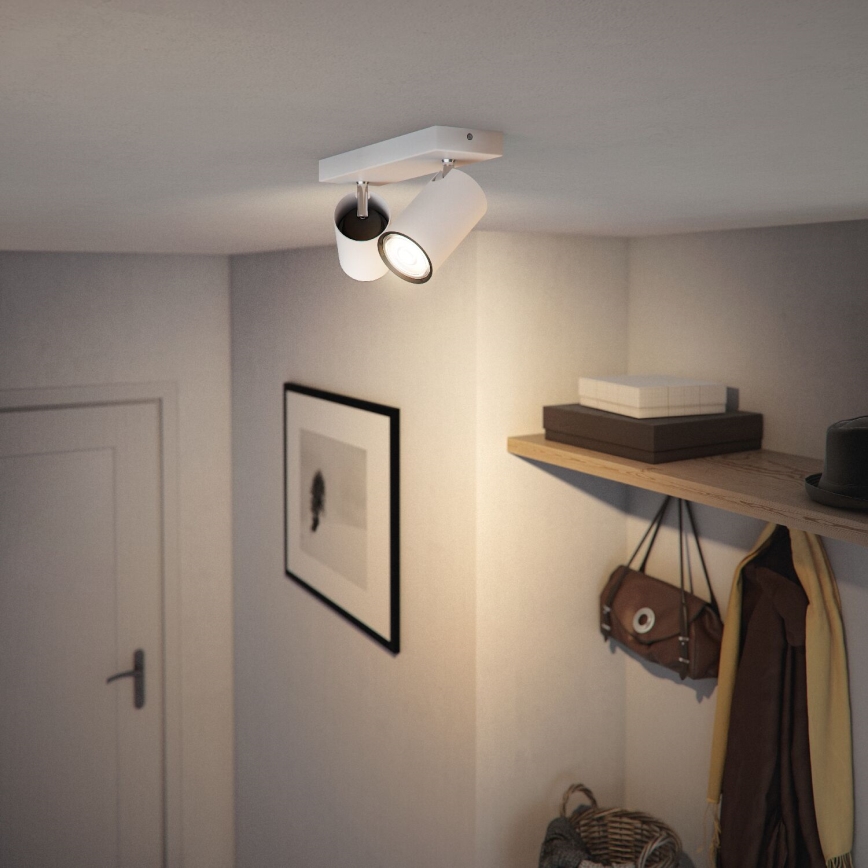 Philips - Foco KOSIPO 2xGU10/5,5W/230V blanco