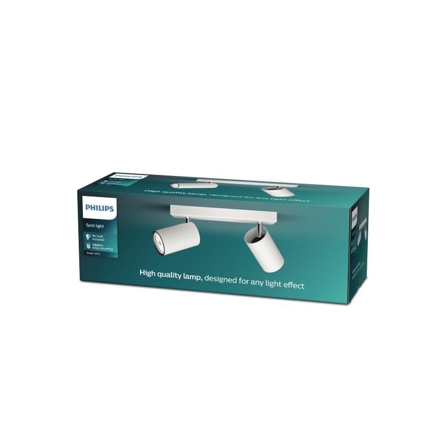 Philips - Foco KOSIPO 2xGU10/5,5W/230V blanco