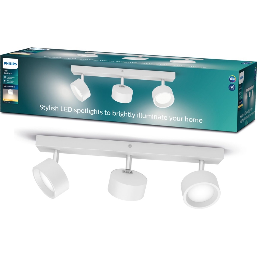 Philips - Foco LED 3xLED/5,5W/230V blanco