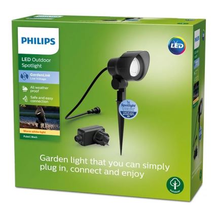 Philips - Foco LED de exterior LED/24W/230V 2700K IP44