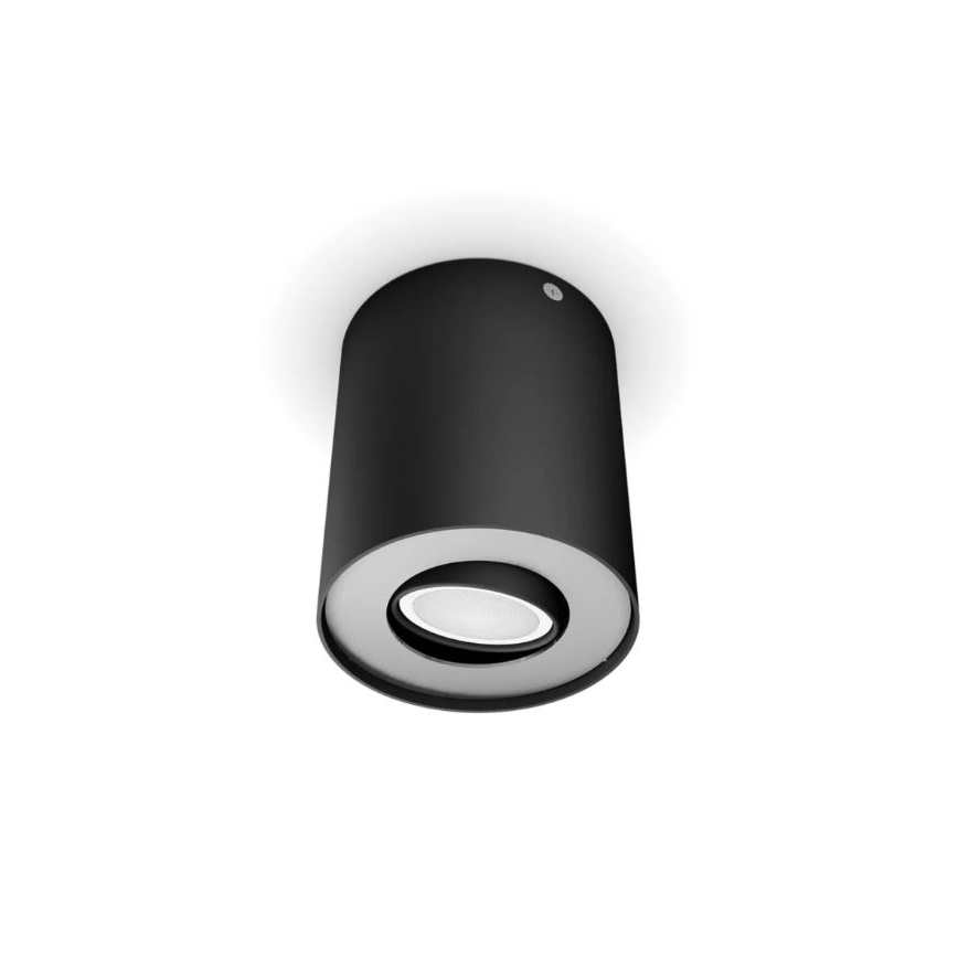 Philips - Foco LED regulable Hue PILLAR 1xGU10/4,2W/230V 2200-6500K + control remoto negro
