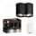 Philips - Foco LED regulable Hue PILLAR 2xGU10/4,2W/230V 2200-6500K + control remoto negro