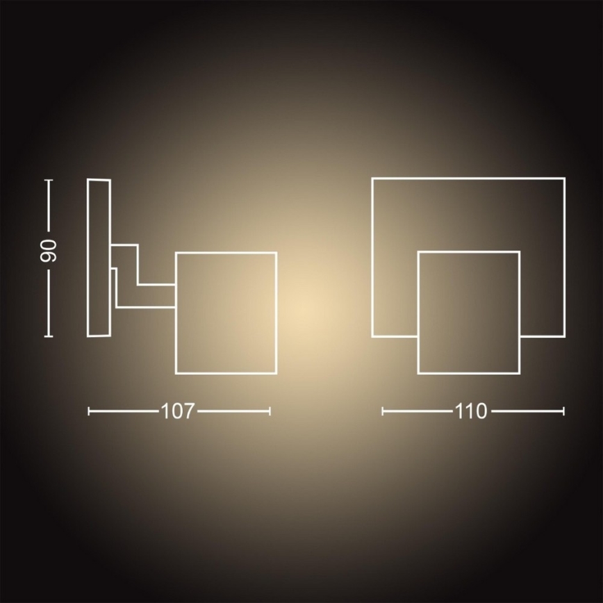 Philips - Foco LED regulable Hue RUNNER 1xGU10/4,2W/230V 2200-6500K blanco