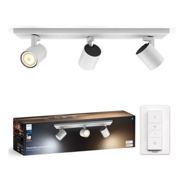 Philips - Foco LED regulable Hue RUNNER 3xGU10/4,2W/230V 2200-6500K + control remoto blanco