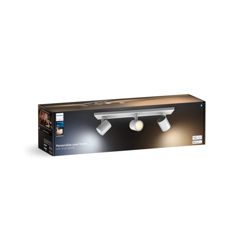 Philips - Foco LED regulable Hue RUNNER 3xGU10/4,2W/230V 2200-6500K + control remoto blanco