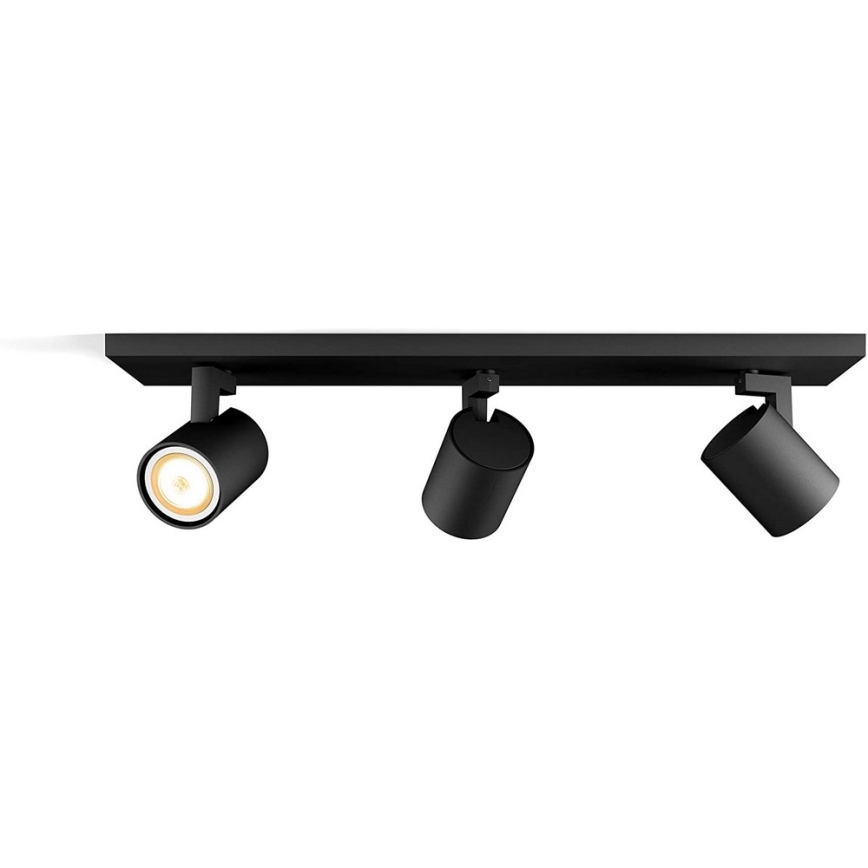 Philips - Foco LED regulable Hue RUNNER 3xGU10/4,2W/230V 2200-6500K + control remoto negro