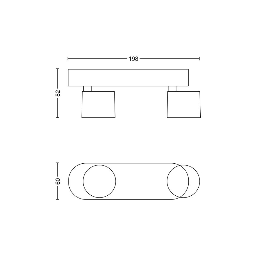 Philips - Foco LED regulable 2xLED/4,5W/230V