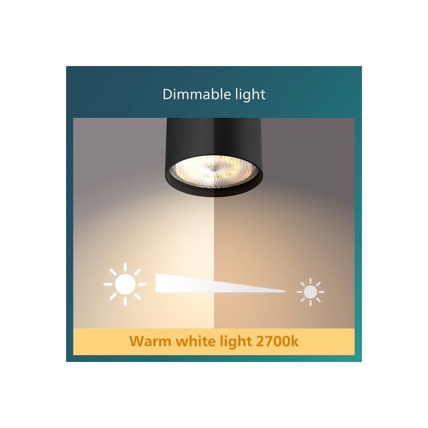 Philips - Foco LED regulable 4xLED/4,5W/230V
