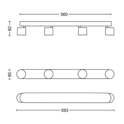 Philips - Foco LED regulable 4xLED/4,5W/230V