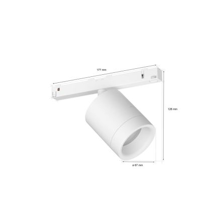 Philips - Foco LED RGB regulable para sistema de rieles Hue PERIFO LED RGB/5,2W/24V 2000-6500K