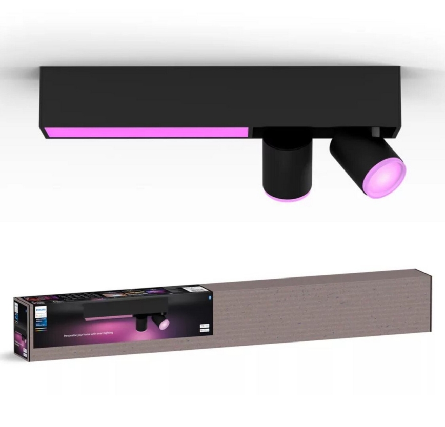 Philips - Foco LED RGBW regulable Hue CENTRIS 2xGU10/4,2W/230V + LED/11W 2000-6500K
