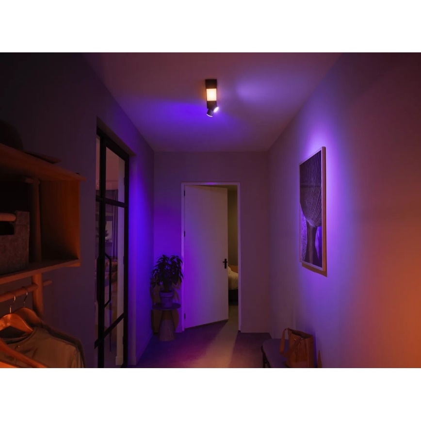 Philips - Foco LED RGBW regulable Hue CENTRIS 2xGU10/4,2W/230V + LED/11W 2000-6500K