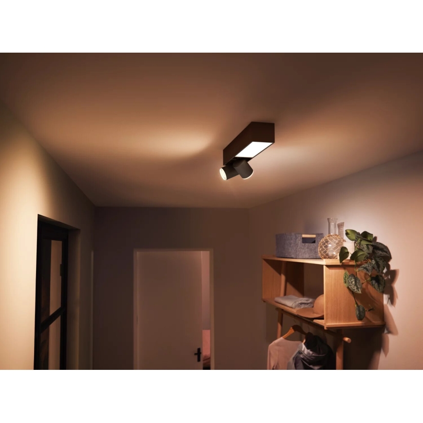Philips - Foco LED RGBW regulable Hue CENTRIS 2xGU10/4,2W/230V + LED/11W 2000-6500K
