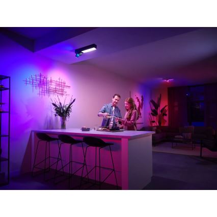 Philips - Foco LED RGBW regulable Hue CENTRIS 2xGU10/4,2W/230V + LED/11W 2000-6500K