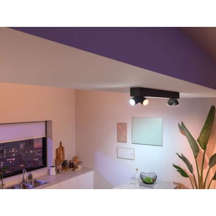 Philips - Foco LED RGBW regulable Hue CENTRIS 4xGU10/4,2W/230V + LED/11W 2000-6500K