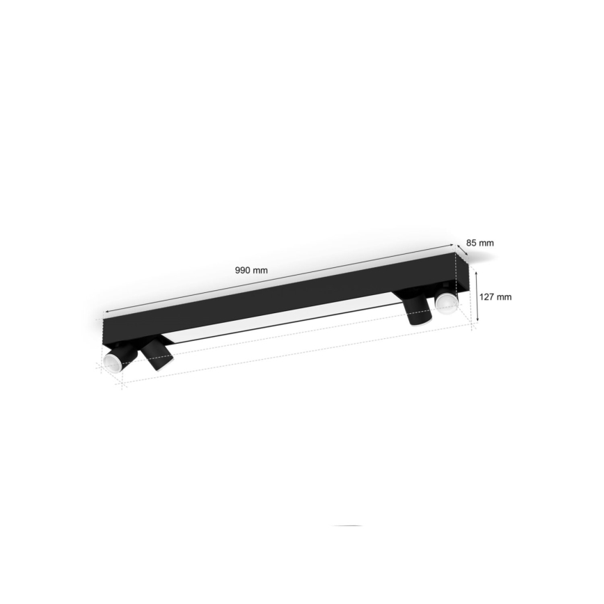 Philips - Foco LED RGBW regulable Hue CENTRIS 4xGU10/4,2W/230V + LED/11W 2000-6500K